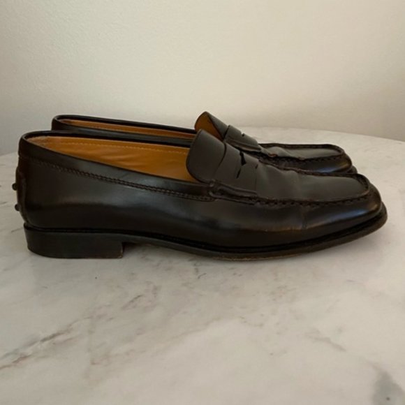 Tod's Iconic Brown Loafers Size 6.5 - Picture 4 of 6
